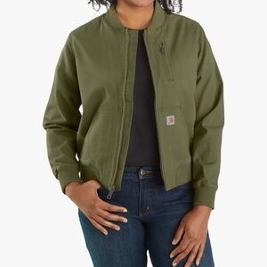 Carhartt Women's Olive Green Bomber Jacket